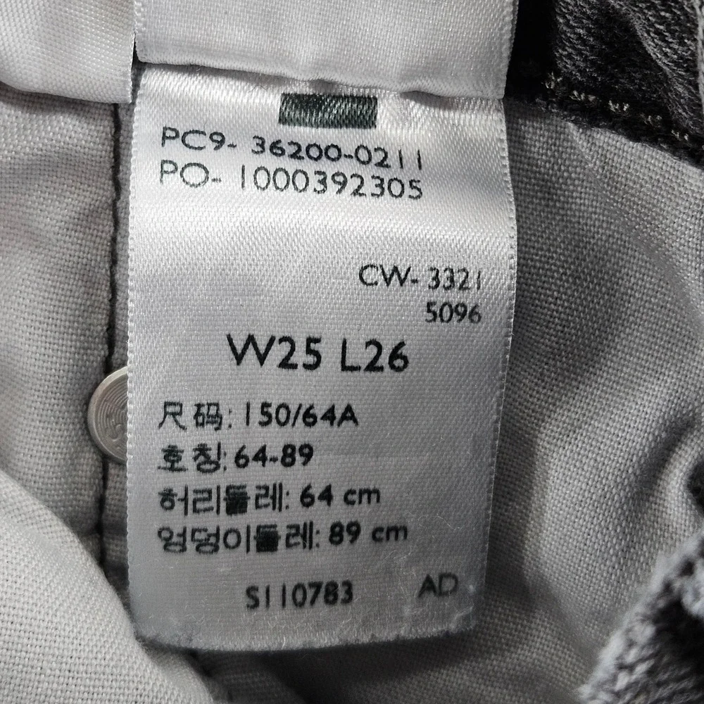 Levis Shorts Womens 25 Black 501 Black Denim Jean Cutoff Frayed Hem Beach - Picture 6 of 16